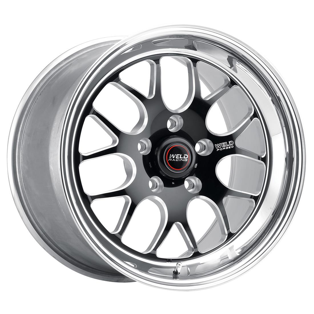 Weld S77 17x9 / 5x112 BP / ET 30mm / 6.2in. BS Black Wheel (High Pad) - Non-Beadlock