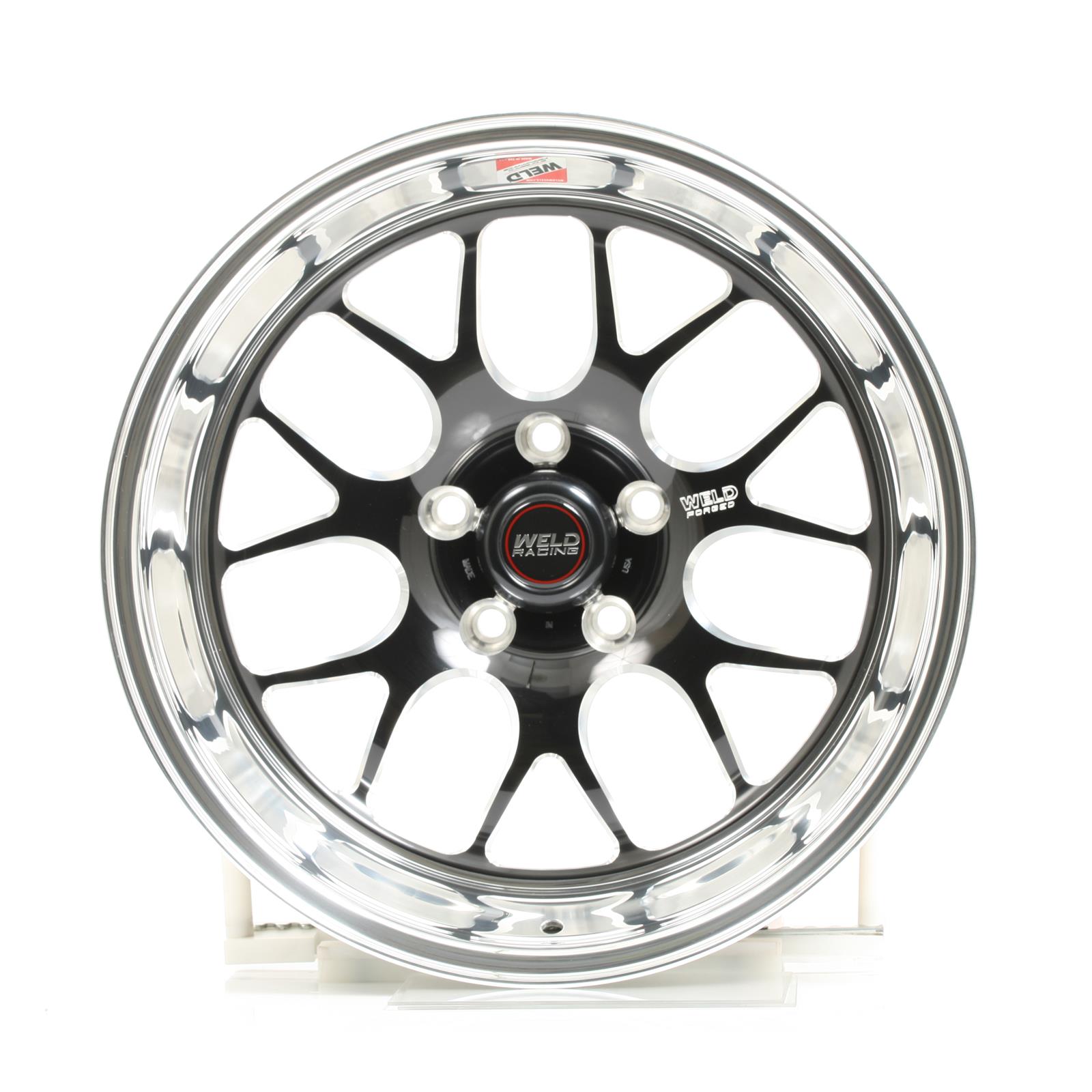 Weld S77 17x9 / 5x4.5 BP / 4.2in. BS Black Wheel (High Pad) - Non-Beadlock thumbnail 2