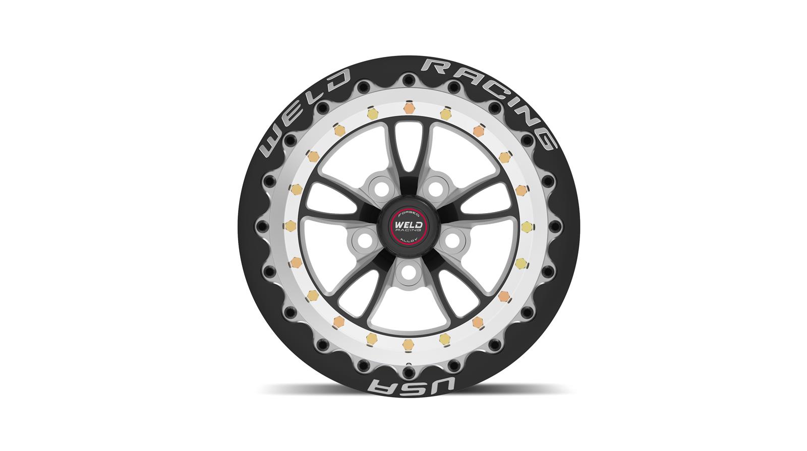 Weld RT Full Throttle 15x10 / 5x4.5 / 7.5in. BS Black Wheel - Single Beadlock thumbnail 2