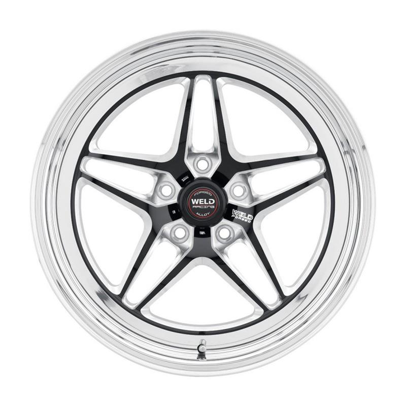 Weld S81 18x5 / 5x4.75 BP / 2.1in. BS (-23mm Offset) Black Wheel (High Pad) thumbnail 3