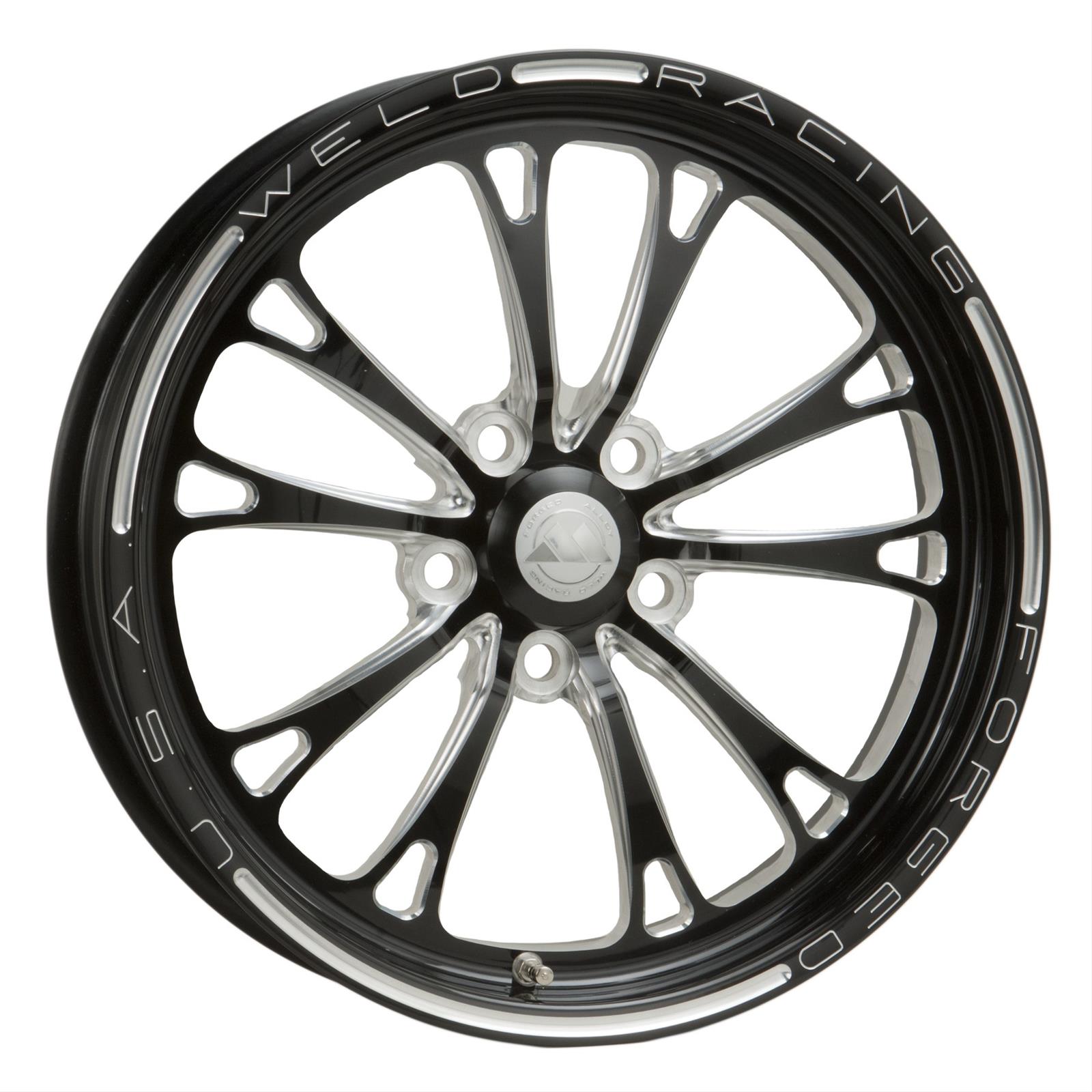 Weld V-Series 1-Piece 15x3.5 / Anglia Spindle MT / 1.75in. BS Black Wheel - Non-Beadlock
