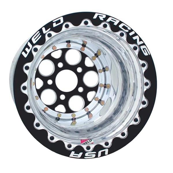 Weld Magnum 2.0 15x10 / 5x4.50 BP / 3in BS - Singe Beadlock Black Wheel