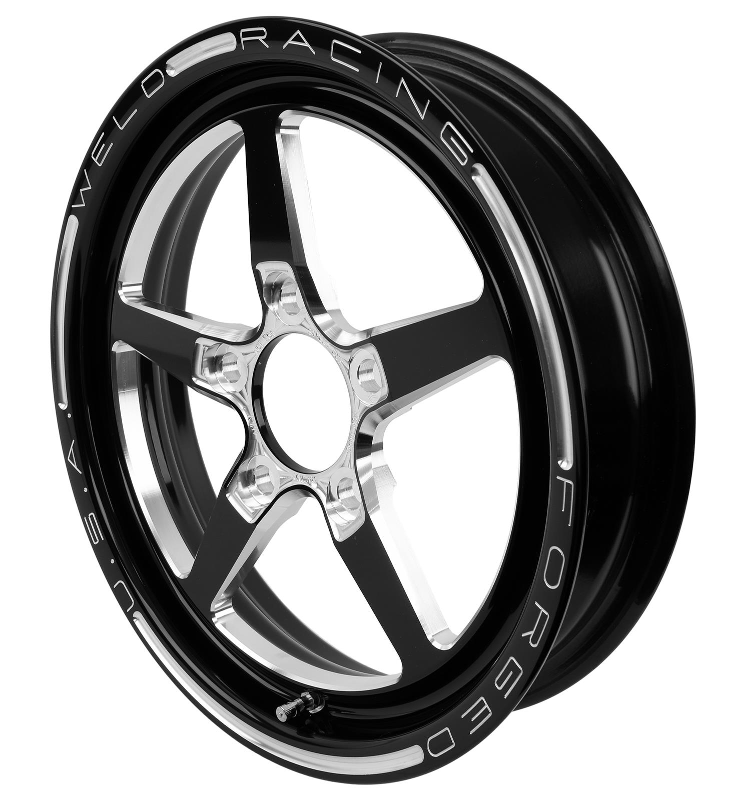 Weld Alumastar 1-Piece 15x3.5 / 5x4.75 BP / 2.25in. BS Black Wheel - Non-Beadlock thumbnail 4