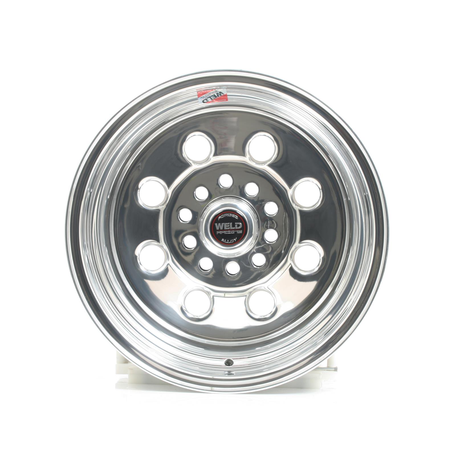 Weld Draglite 15x10 / 5x4.5 & 5x4.75 BP / 4.5in. BS Polished Wheel - Non-Beadlock
