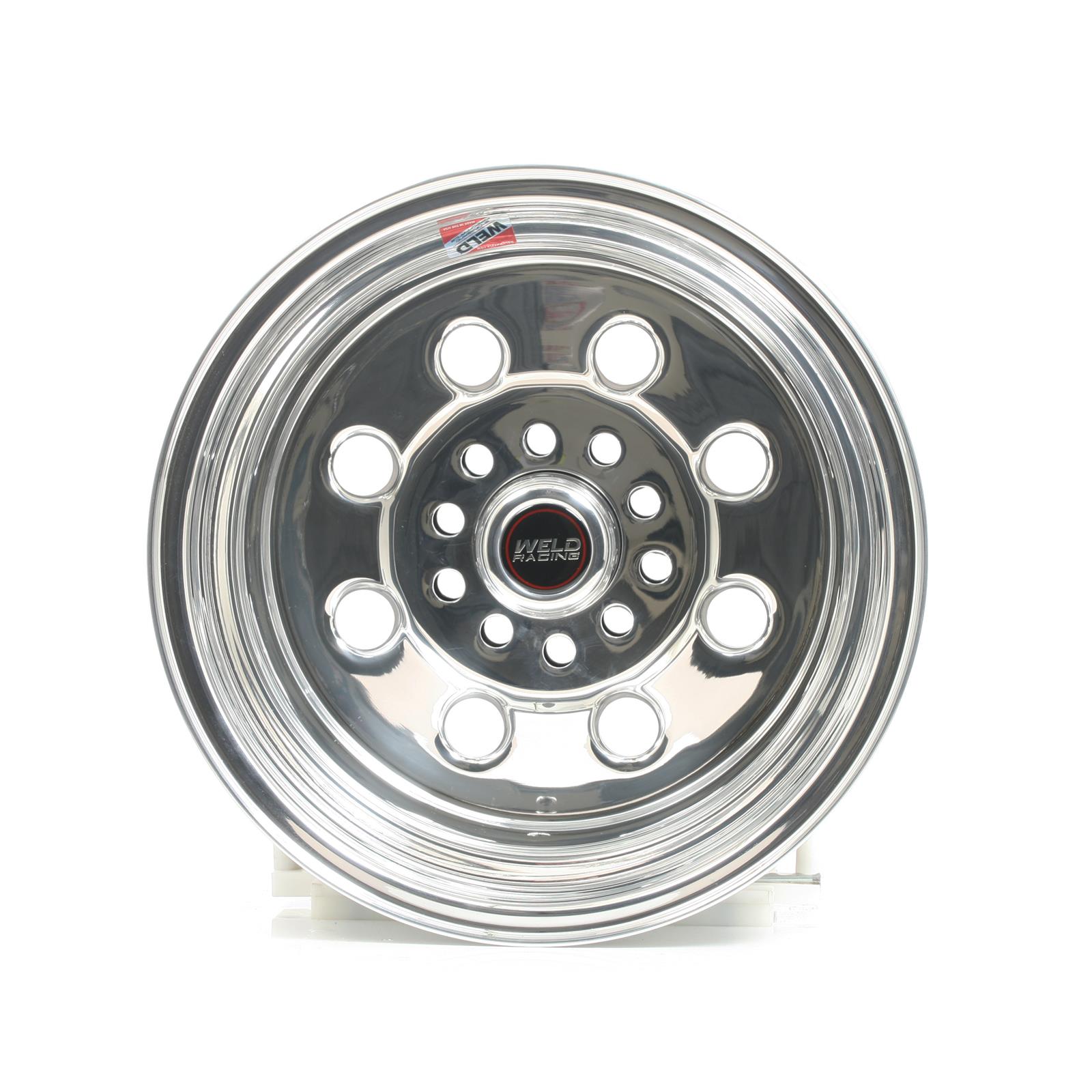 Weld Draglite 15x12 / 5x4.5 & 5x4.75 BP / 6.5in. BS Polished Wheel - Non-Beadlock