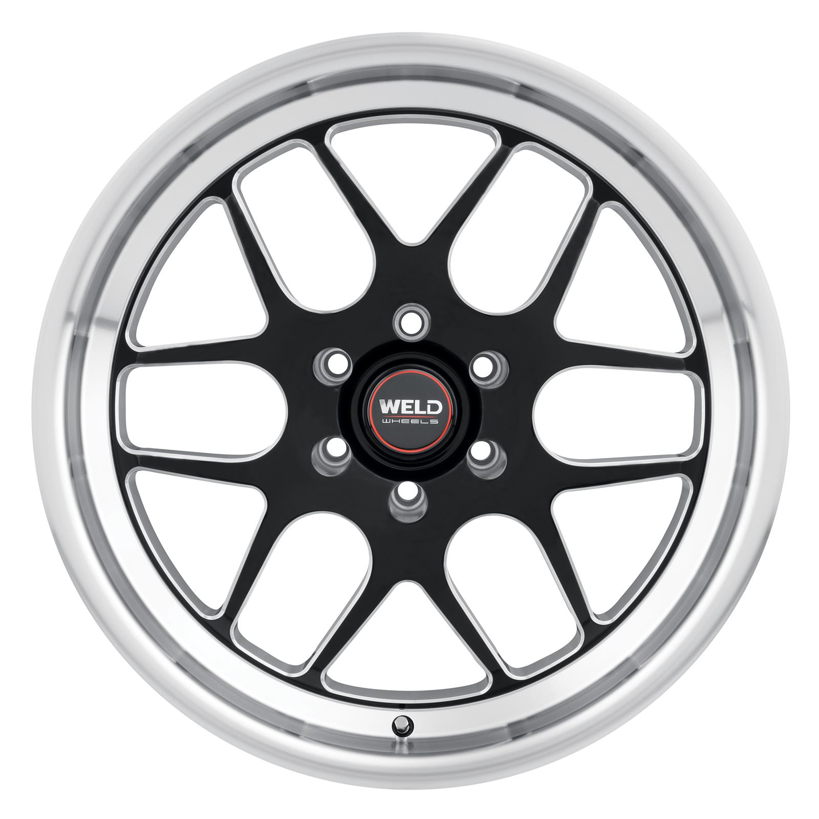 Weld Solana 20x8 / 5x120.65 BP / ET0 / 78.1mm Bore - Gloss Black MIL DIA Wheel thumbnail 2