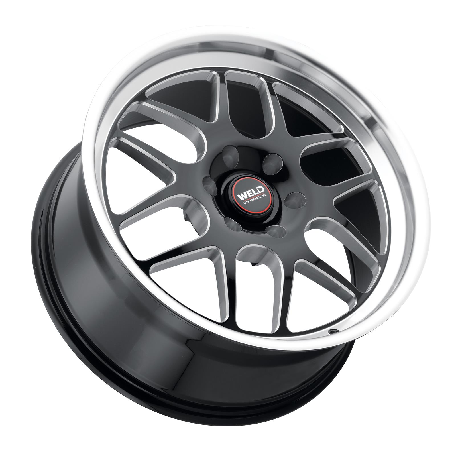 Weld Solana 20x8 / 5x120.65 BP / ET0 / 78.1mm Bore - Gloss Black MIL DIA Wheel thumbnail 3