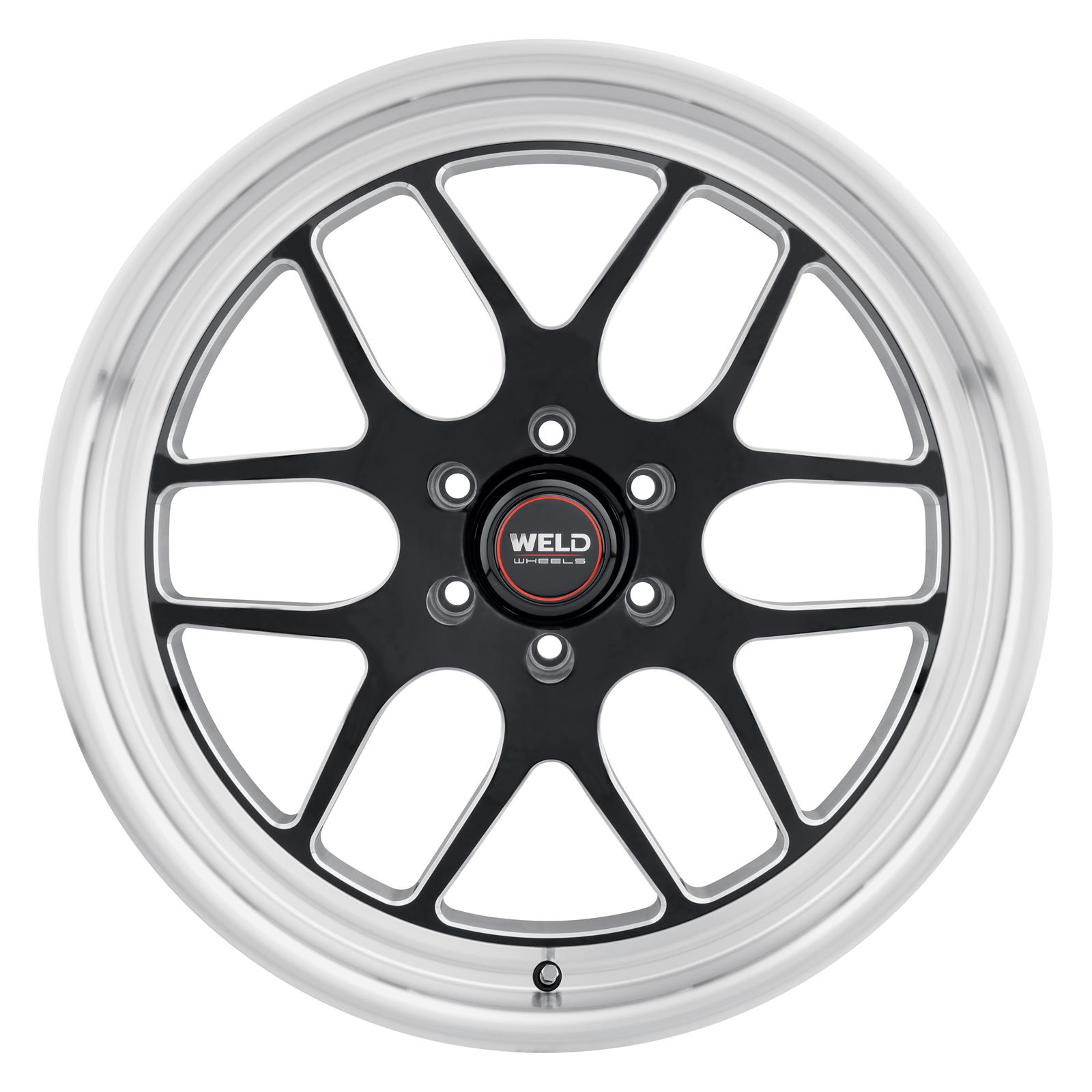 Weld Solana 22x10.5 / 5x139.7 BP / ET13 / 87.1mm Bore - Gloss Black MIL DIA Wheel thumbnail 3