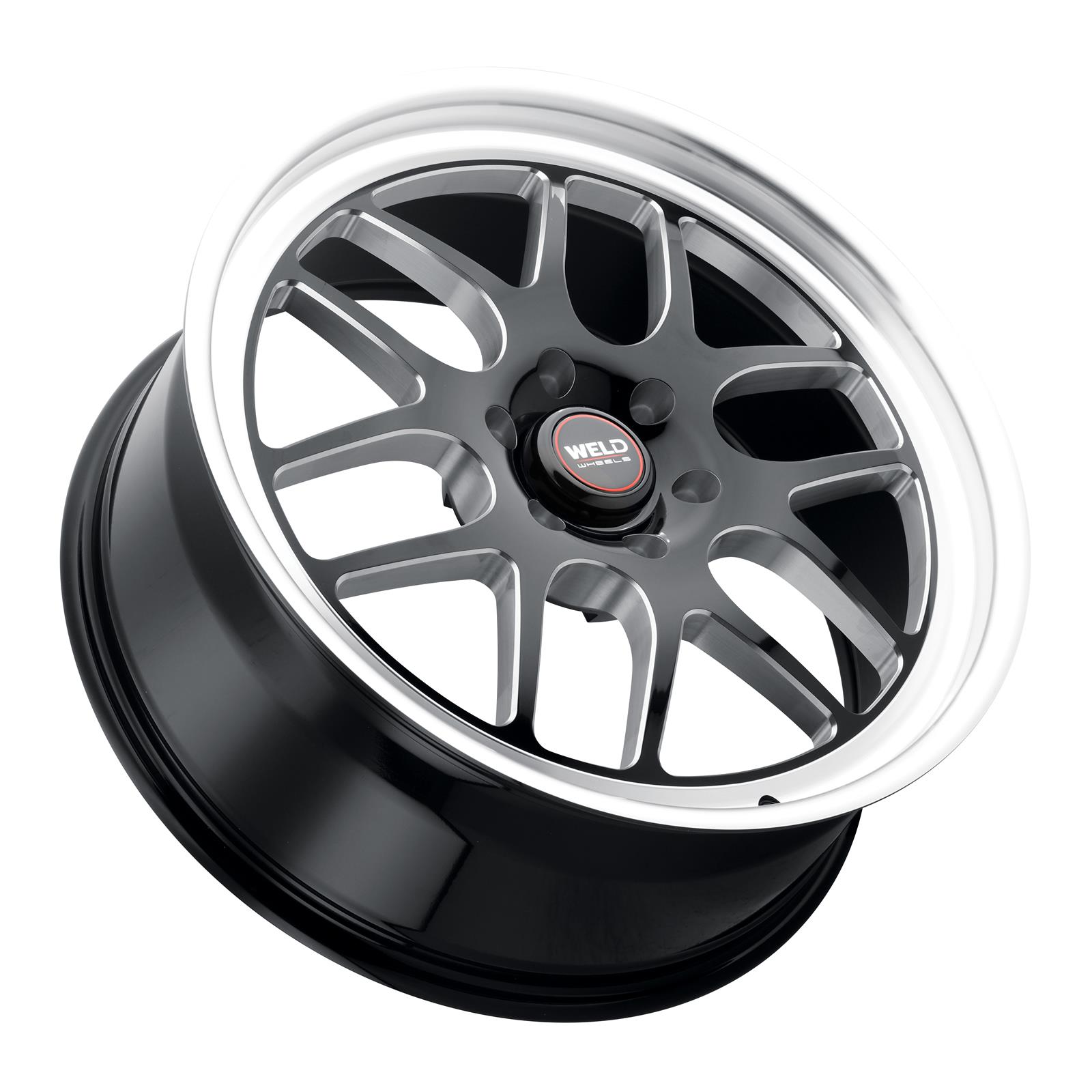 Weld Solana 22x10.5 / 5x139.7 BP / ET13 / 87.1mm Bore - Gloss Black MIL DIA Wheel thumbnail 2