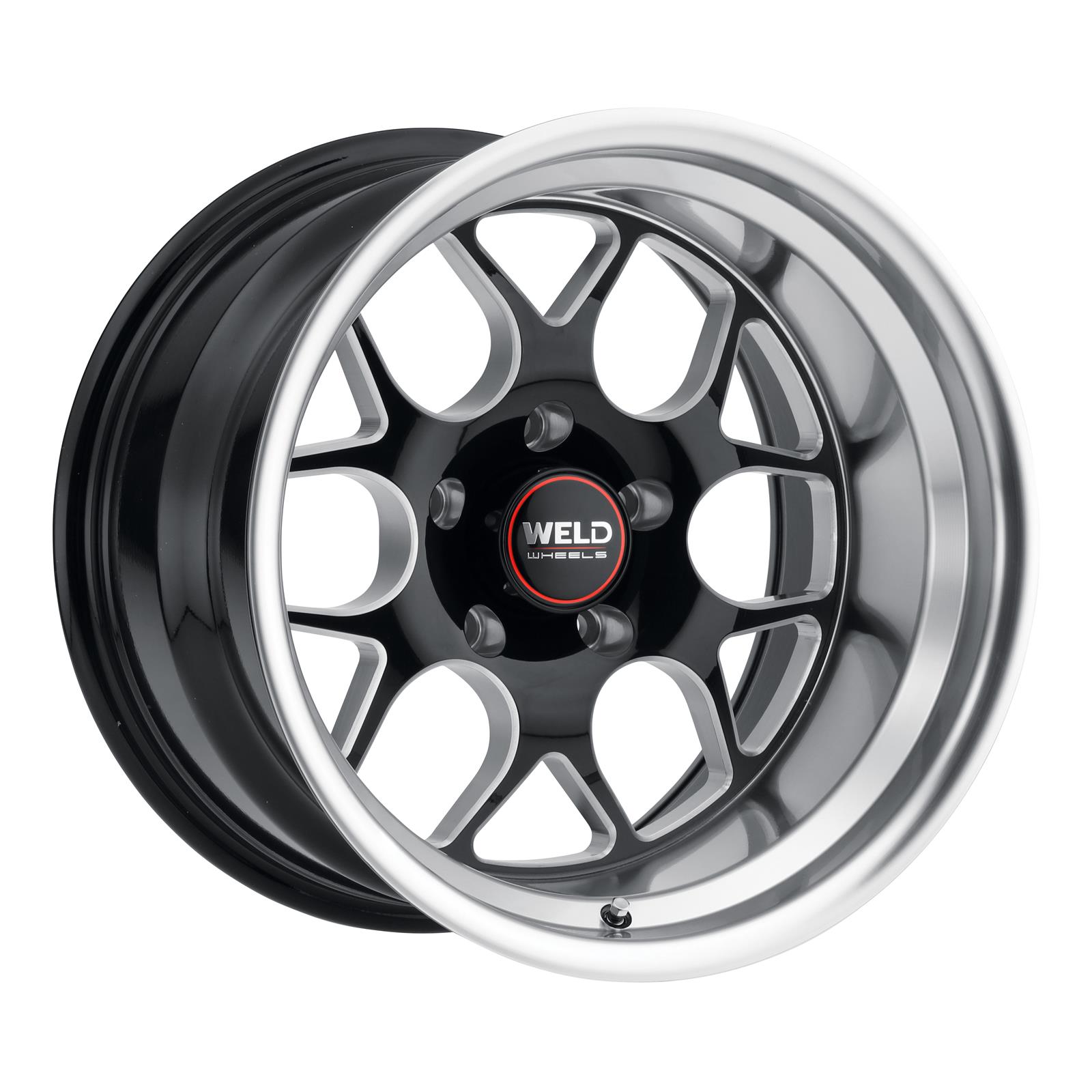 Weld Solana 17x9 / 5x120.65 BP / ET45 / 70.3mm Bore - Gloss Black MIL DIA Wheel thumbnail 2
