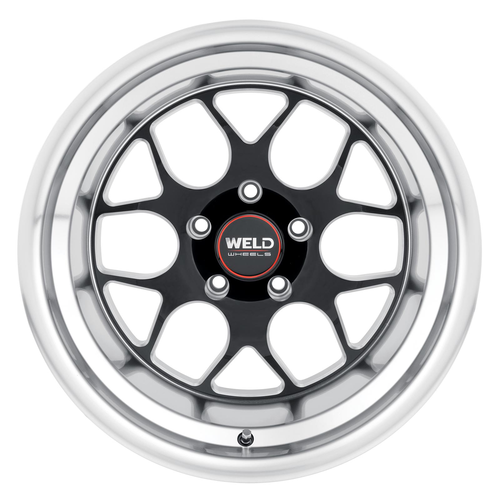 Weld Solana 17x9 / 5x120.65 BP / ET45 / 70.3mm Bore - Gloss Black MIL DIA Wheel