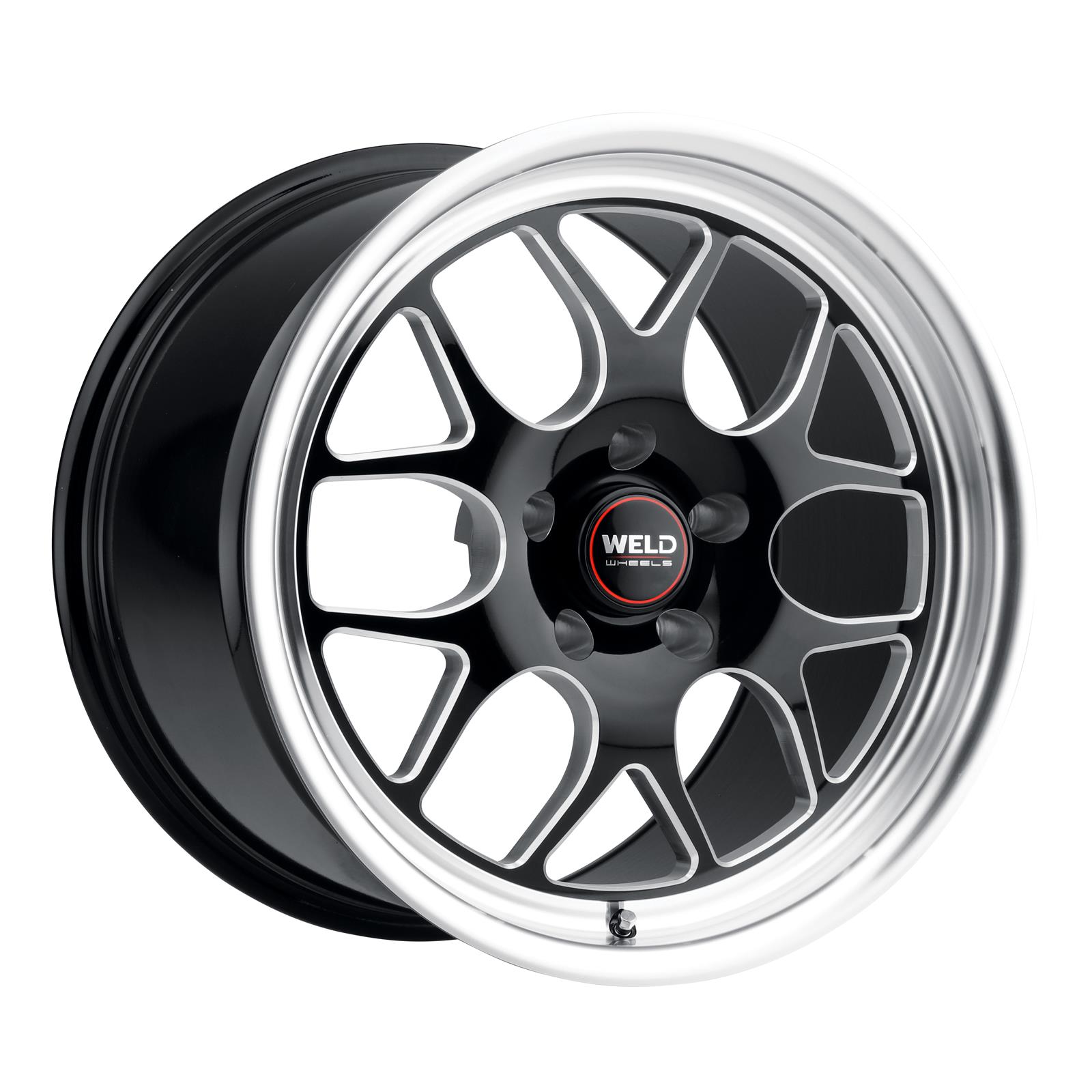 Weld Solana 18x12 / 5x120.65 BP / ET50 / 70.3mm Bore - Gloss Black MIL DIA Wheel