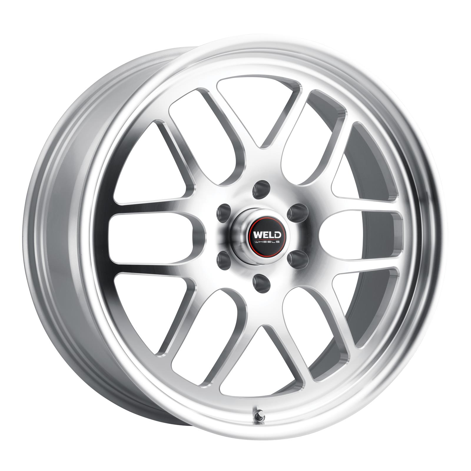 Weld Solana 22x8.5 / 5x127 BP / ET6 / 78.1mm Bore - Gloss Silver Machined Wheel