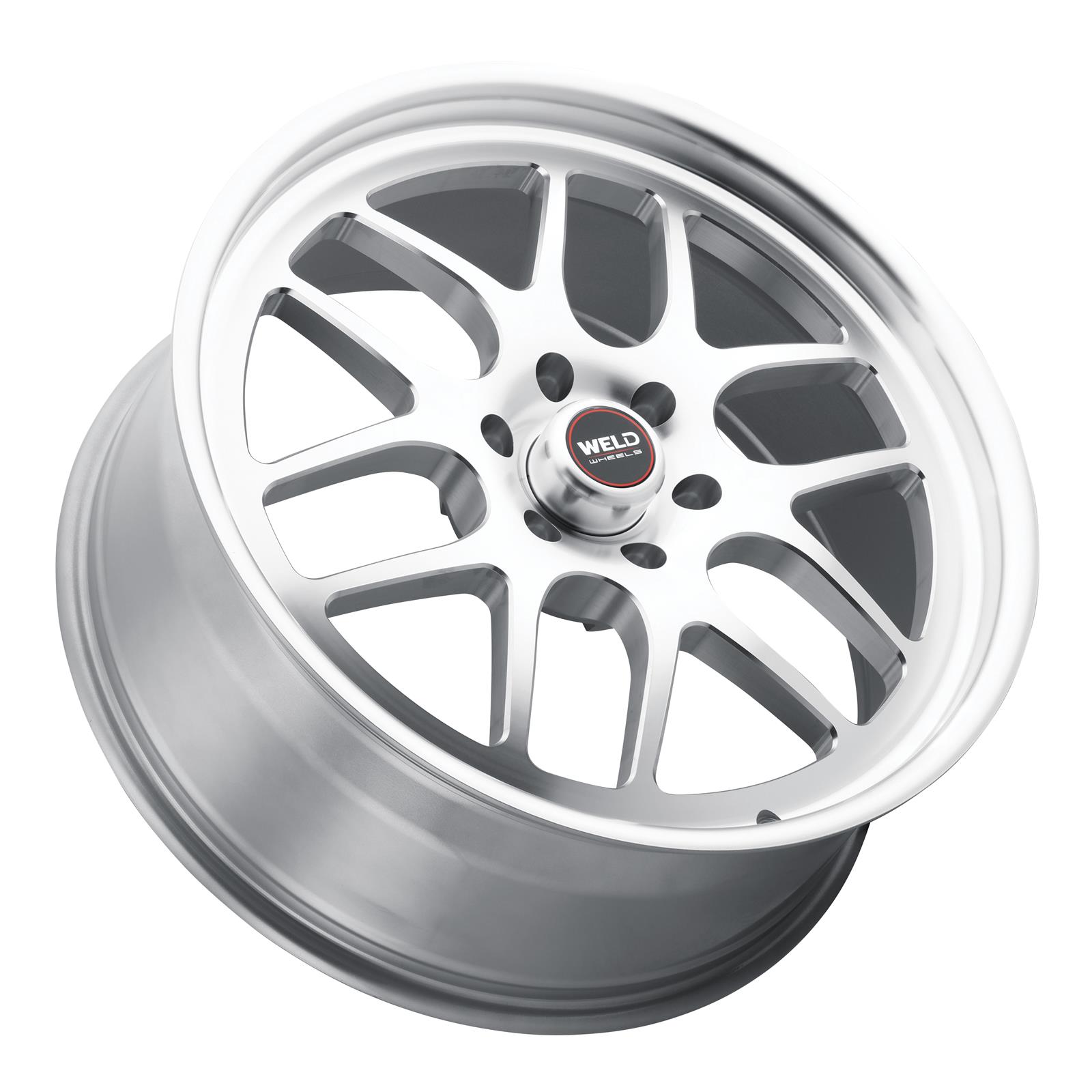 Weld Solana 22x8.5 / 5x127 BP / ET6 / 78.1mm Bore - Gloss Silver Machined Wheel thumbnail 3