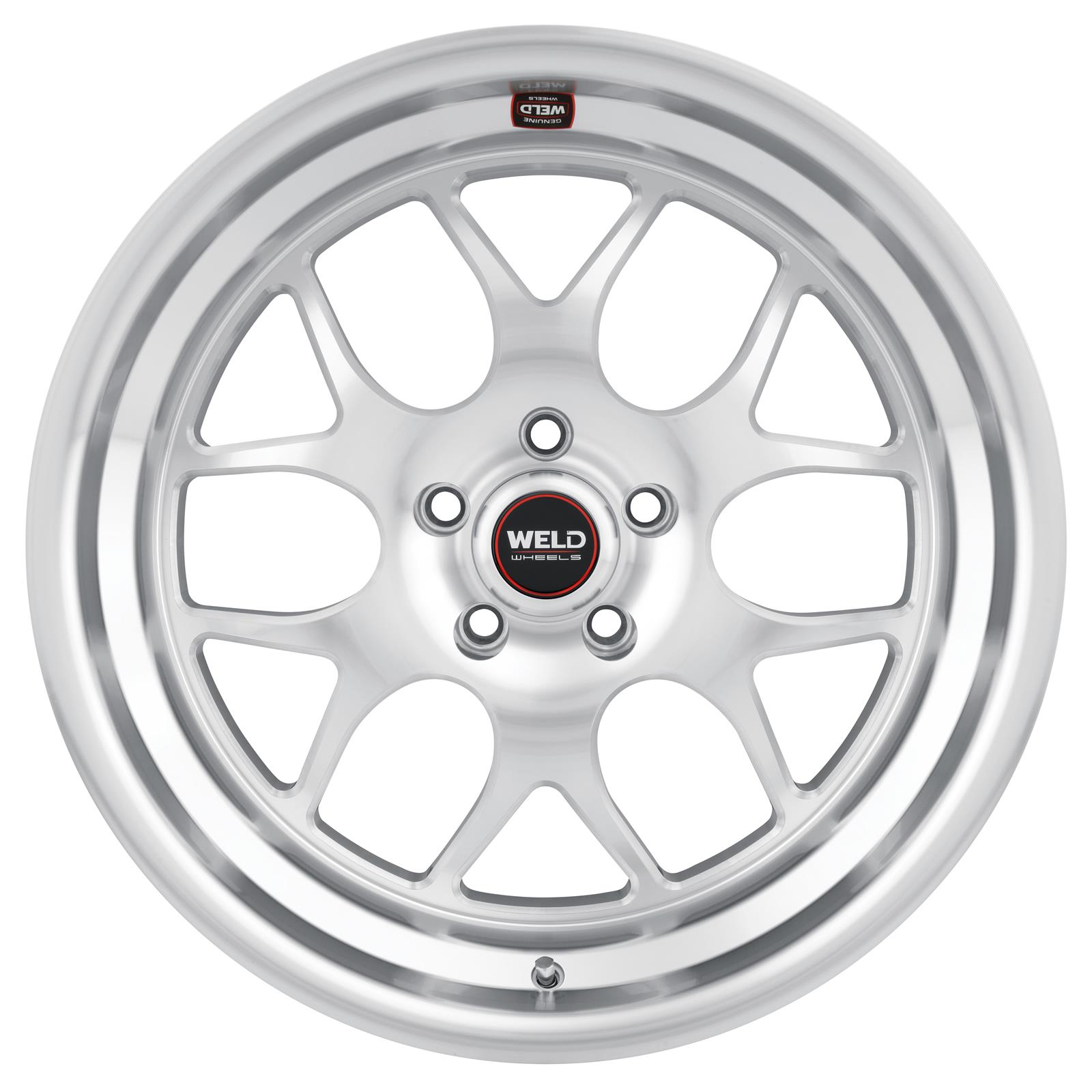 Weld Solana 18x11 / 5x114.3 BP / ET19 / 70.5mm Bore - Gloss Silver Machined Wheel thumbnail 2