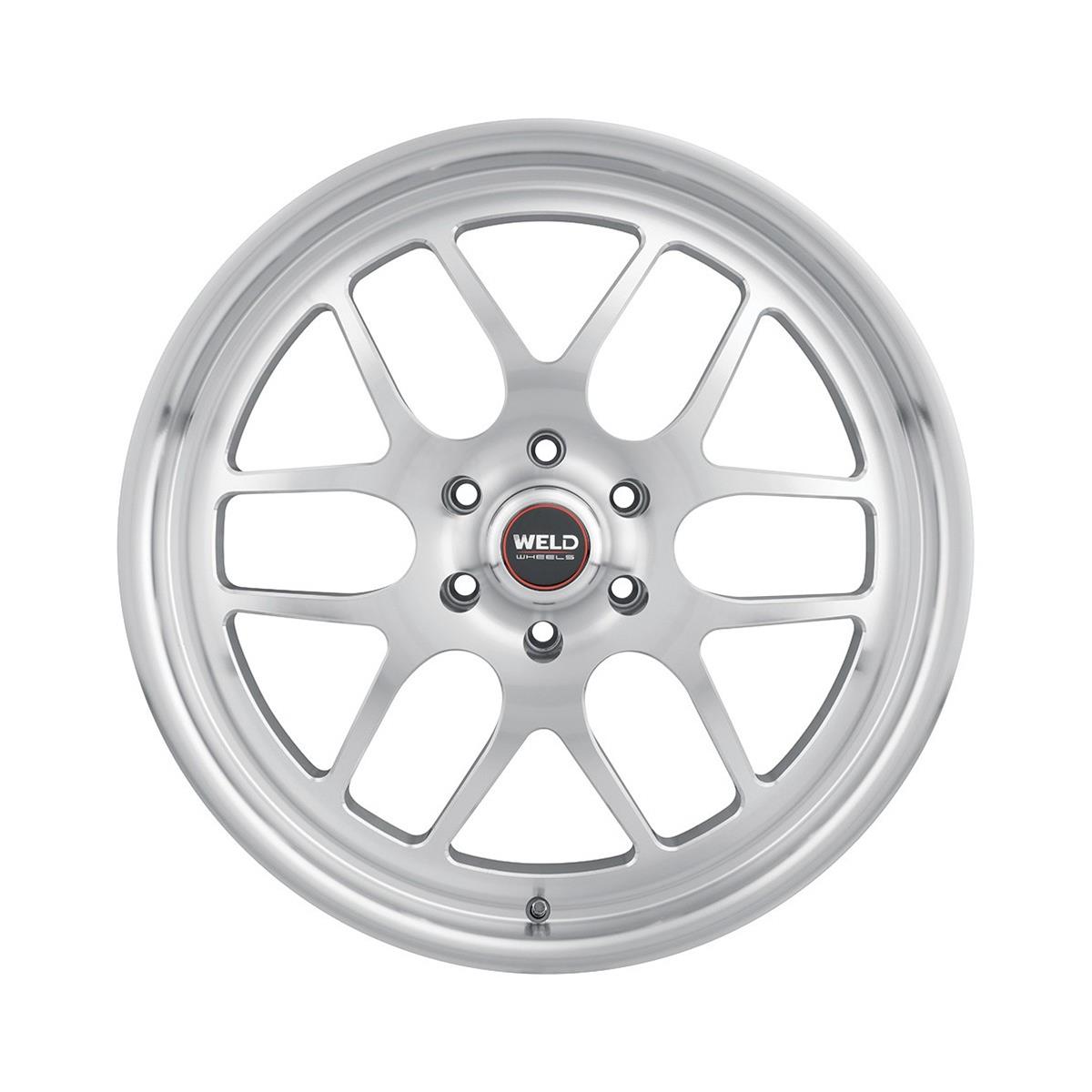 Weld Solana 20x8 / 5x120.65 BP / ET0 / 78.1mm Bore - Gloss Silver Machined Wheel thumbnail 3
