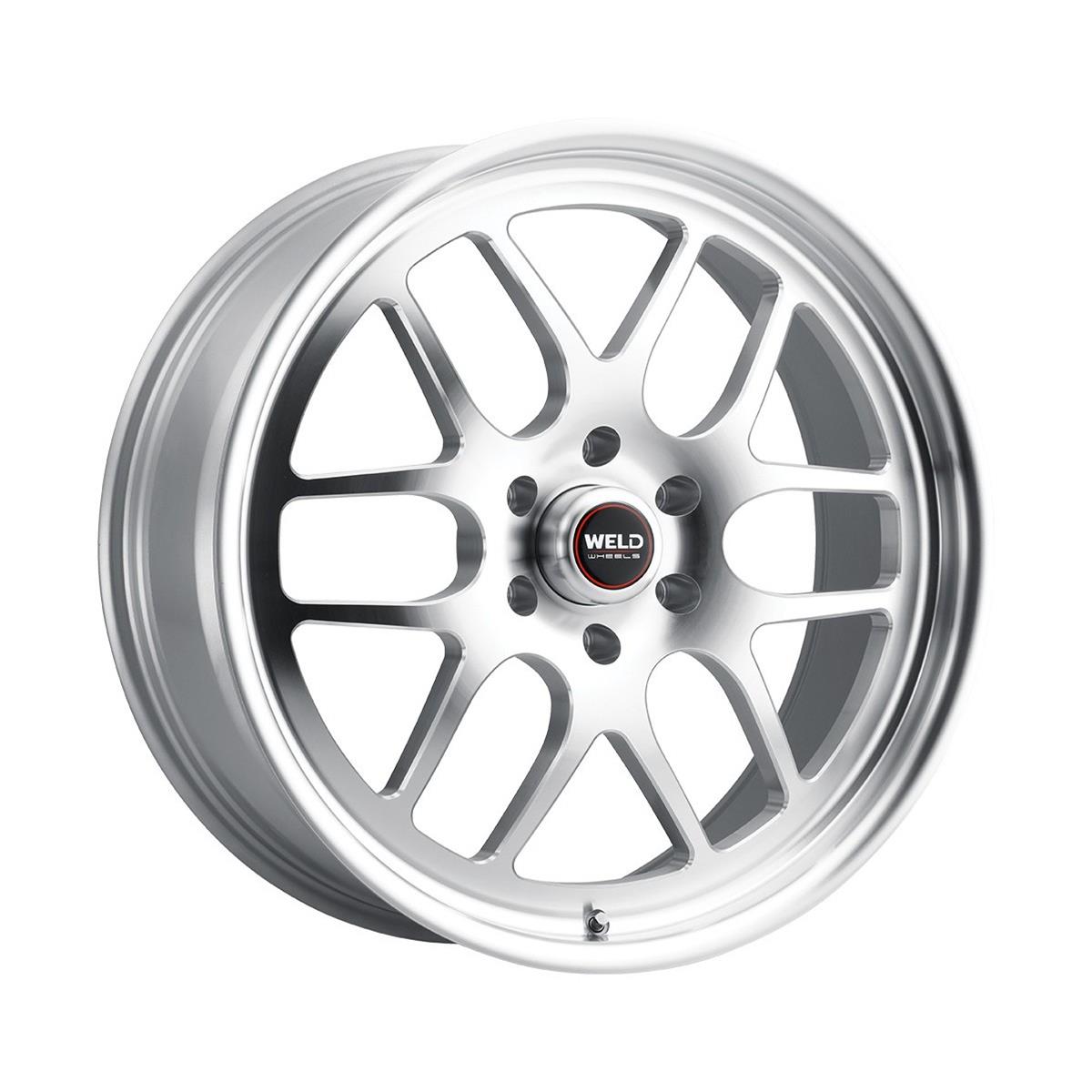 Weld Solana 20x8 / 5x120.65 BP / ET0 / 78.1mm Bore - Gloss Silver Machined Wheel