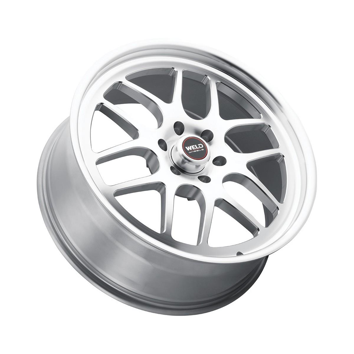 Weld Solana 20x8 / 5x120.65 BP / ET0 / 78.1mm Bore - Gloss Silver Machined Wheel thumbnail 2