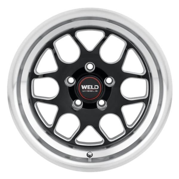 Weld Solana Drag 15x10 / 5x120 BP / ET45 / 7.27in BS / 78.1 Dia - Gloss Black Milled Wheel thumbnail 2