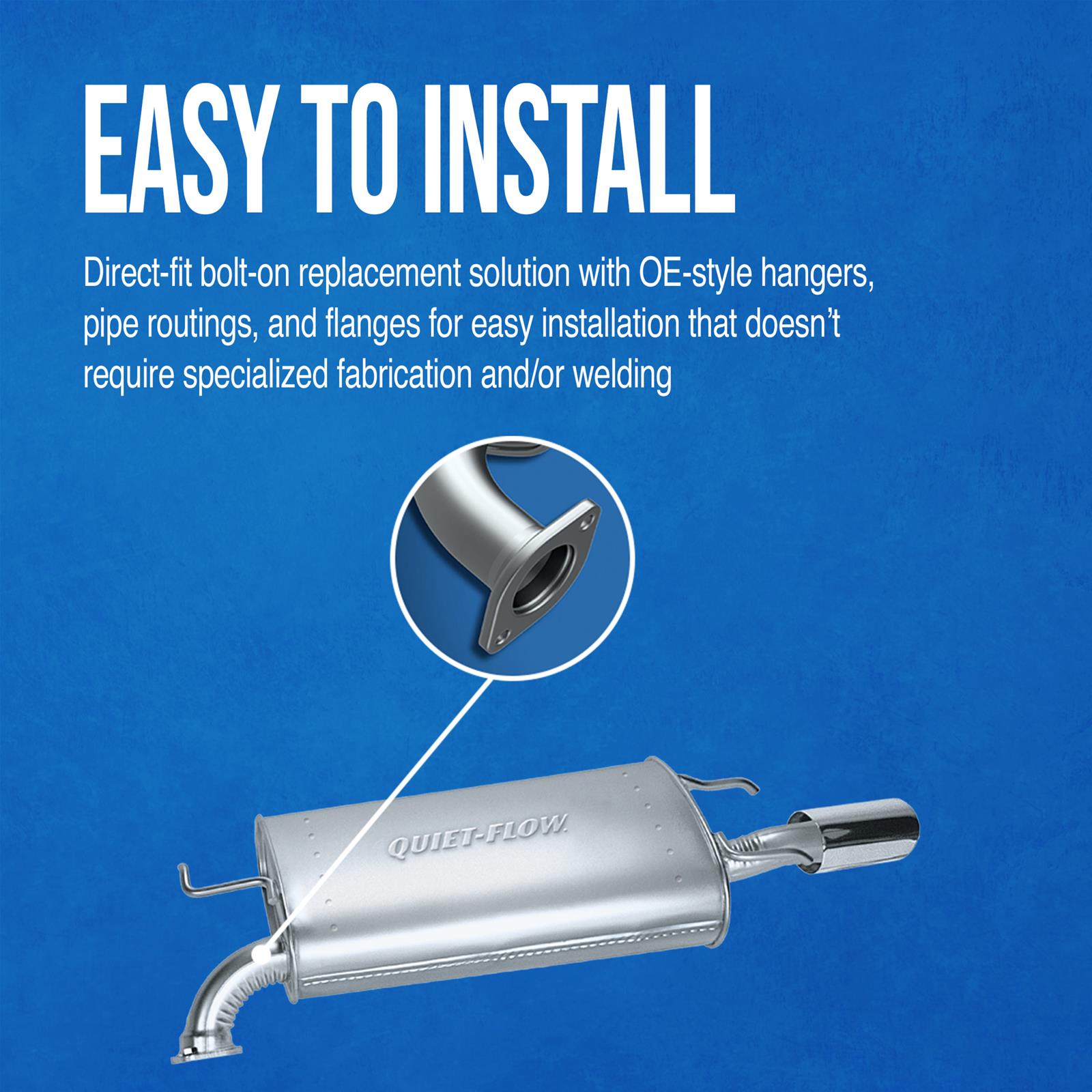 Walker Exhaust 21744 Walker Quiet-Flow SS Mufflers | Summit Racing