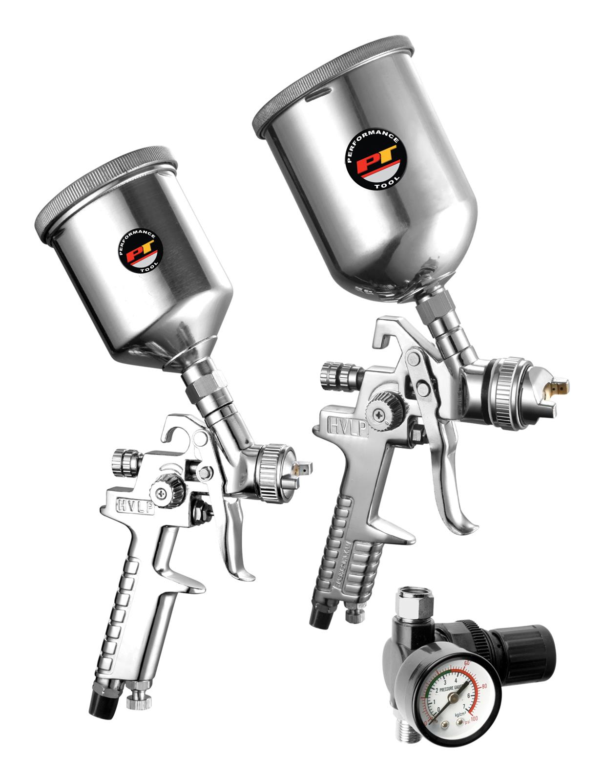 Performance Tool M503 Performance Tool 3Piece HVLP Spray Gun Sets