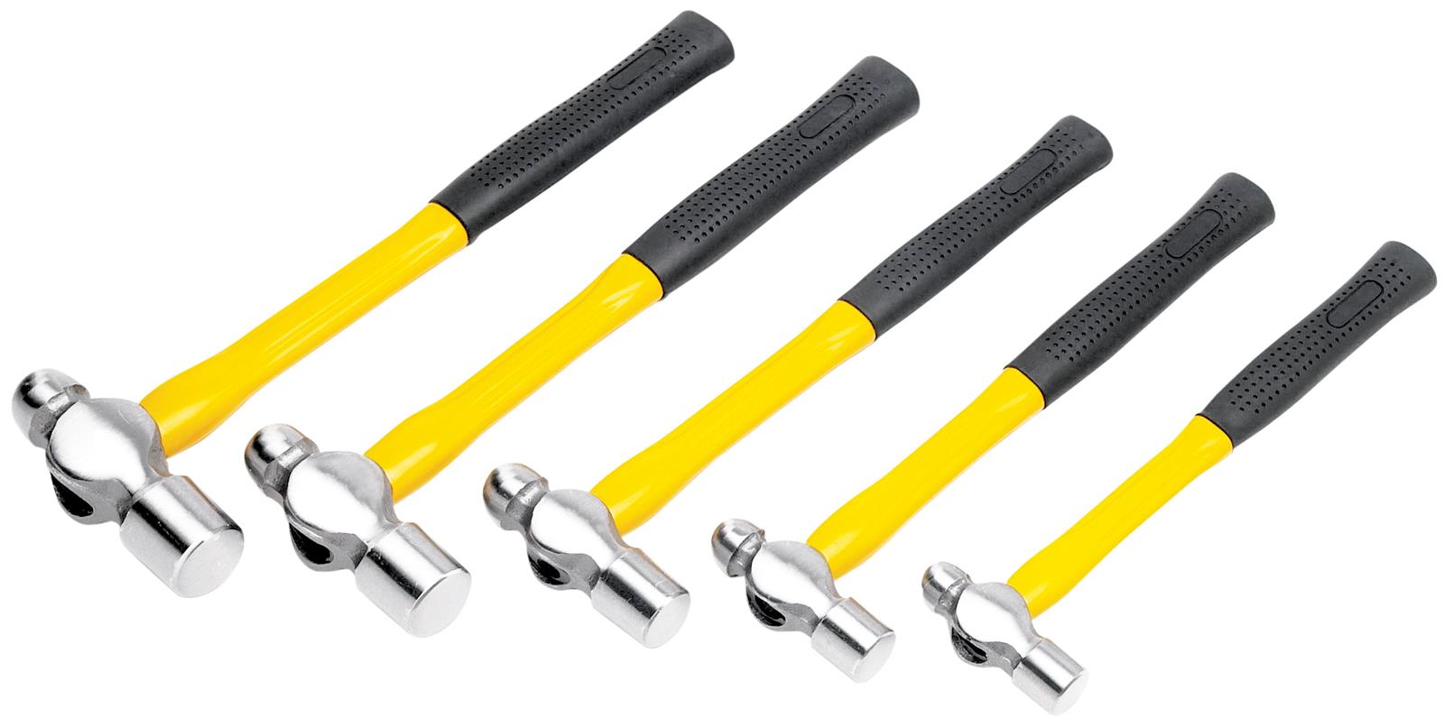 Ball Peen Hammer Set, 5 Piece