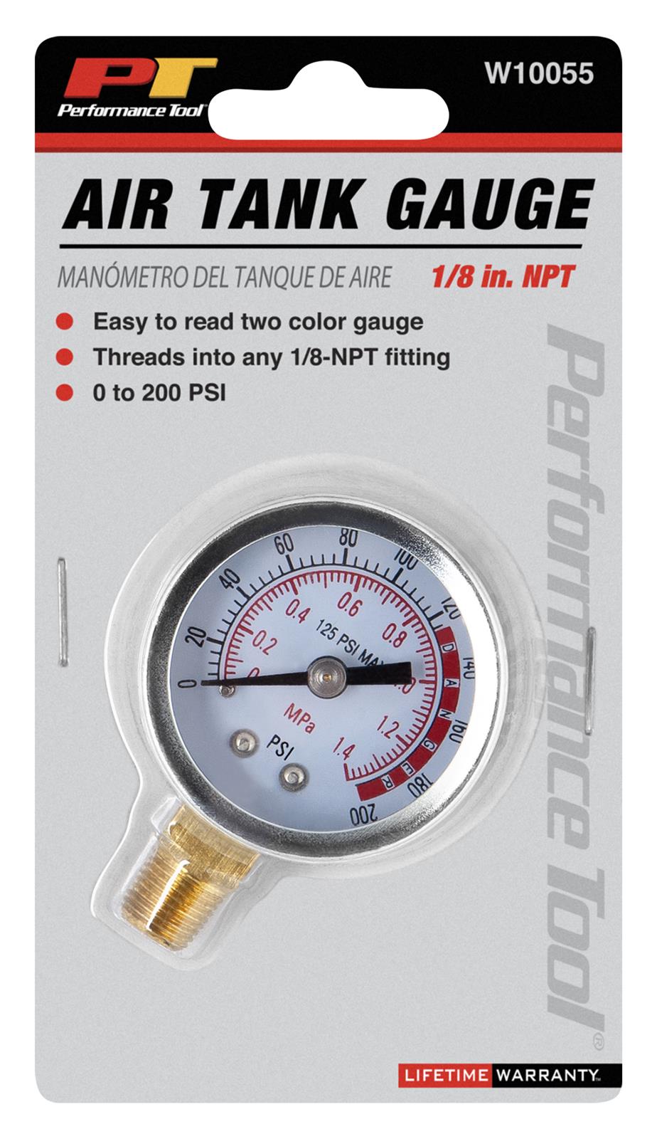 Performance Tool W10055 Performance Tool Air Tank Gauges Summit Racing