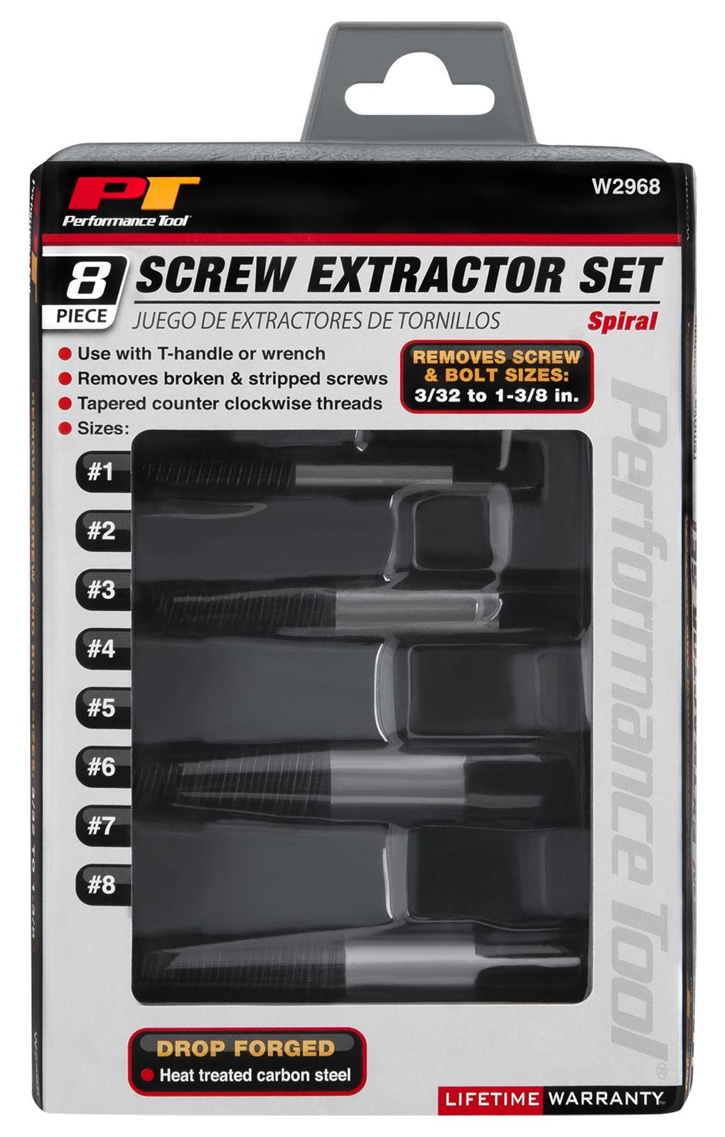 Performance Tool W2968 Performance Tool Screw Extractor Sets Summit