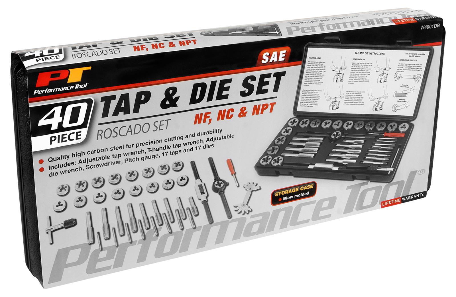 Performance Tool W4001DB Performance Tool Tap and Die Sets