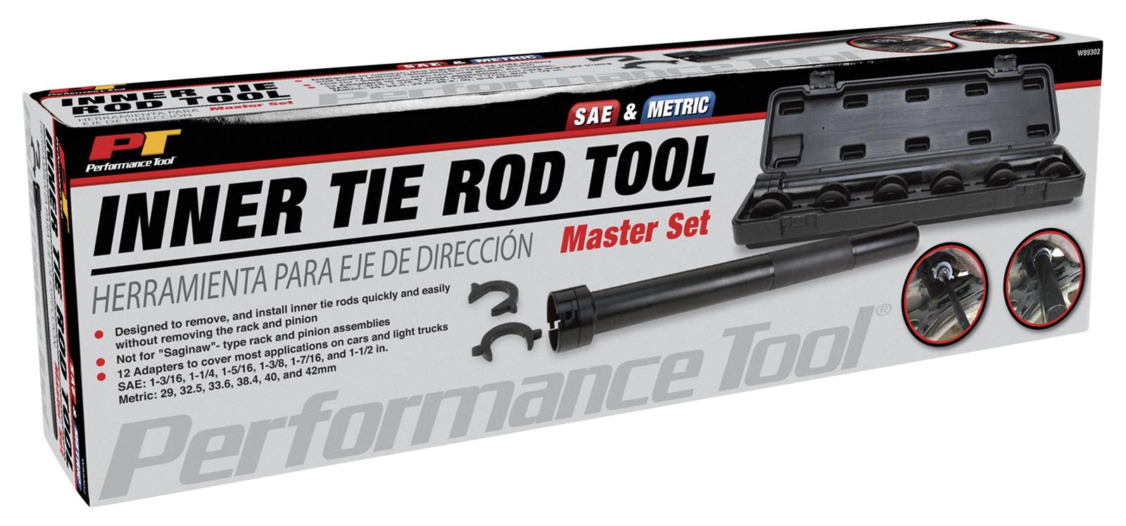 Performance Tool W89302 Performance Tool Inner Tie Rod Master Sets