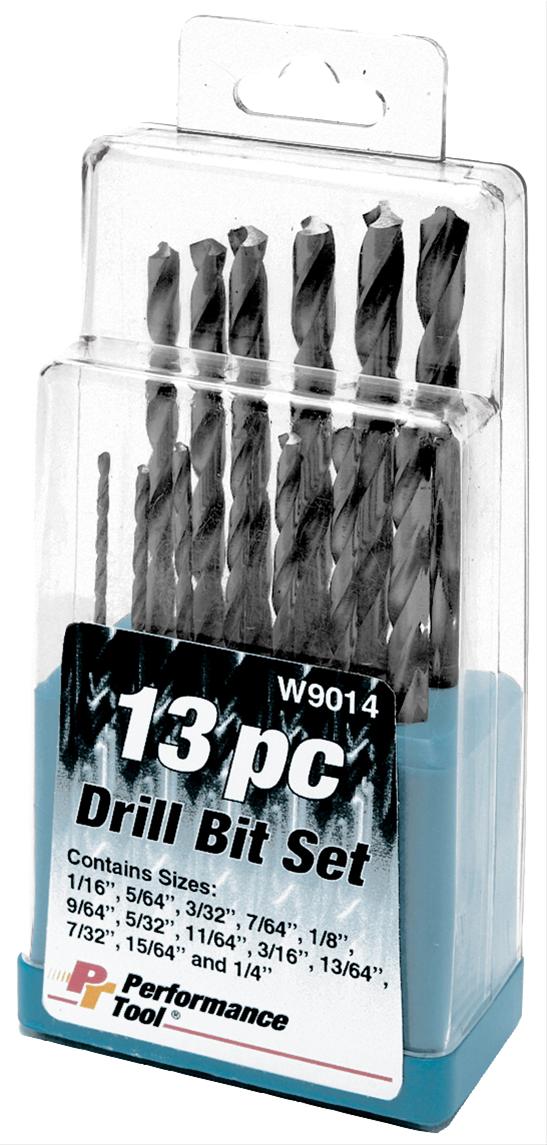 Performance Tool W9014 Performance Tool 13-Piece Drill Bit Sets ...