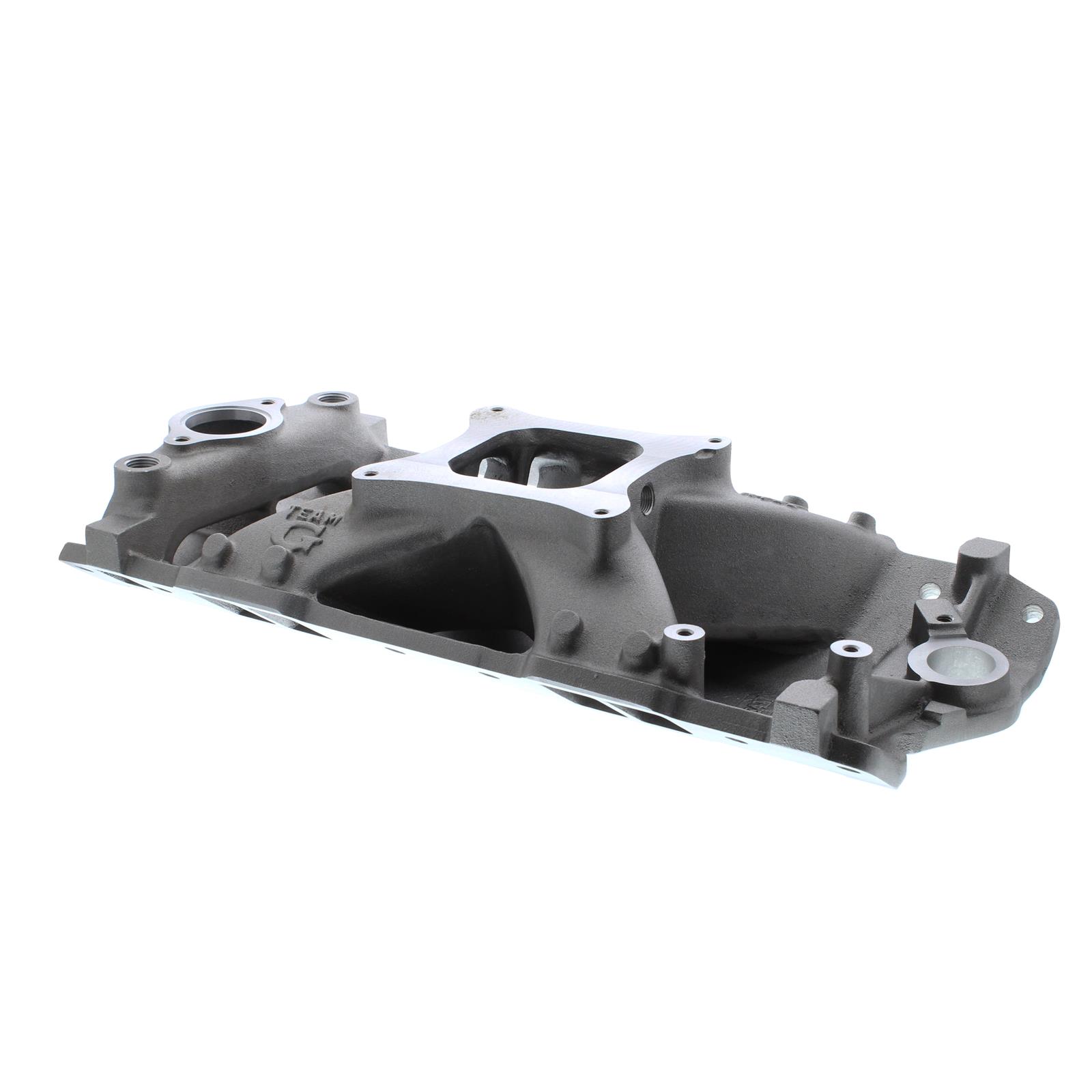 Weiand Team G Intake Manifolds 7530WND Manifold, G, Single Plane, Aluminum, Natural, Square Bore, Chevy, Small Block, Each thumbnail 2