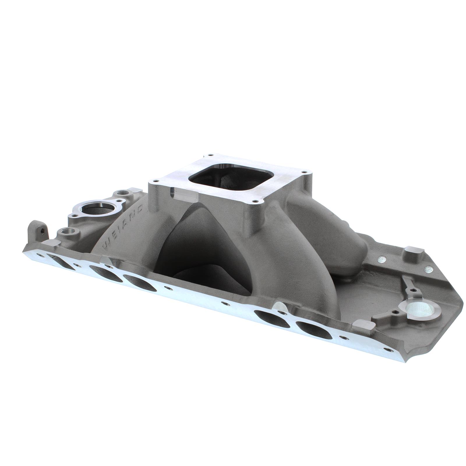 Weiand Track Warrior Intake Manifolds 7620 Manifold, Warrior, Single Plane, Aluminum, Natural, Square Bore, Chevy, Big Block, Oval Port thumbnail 2