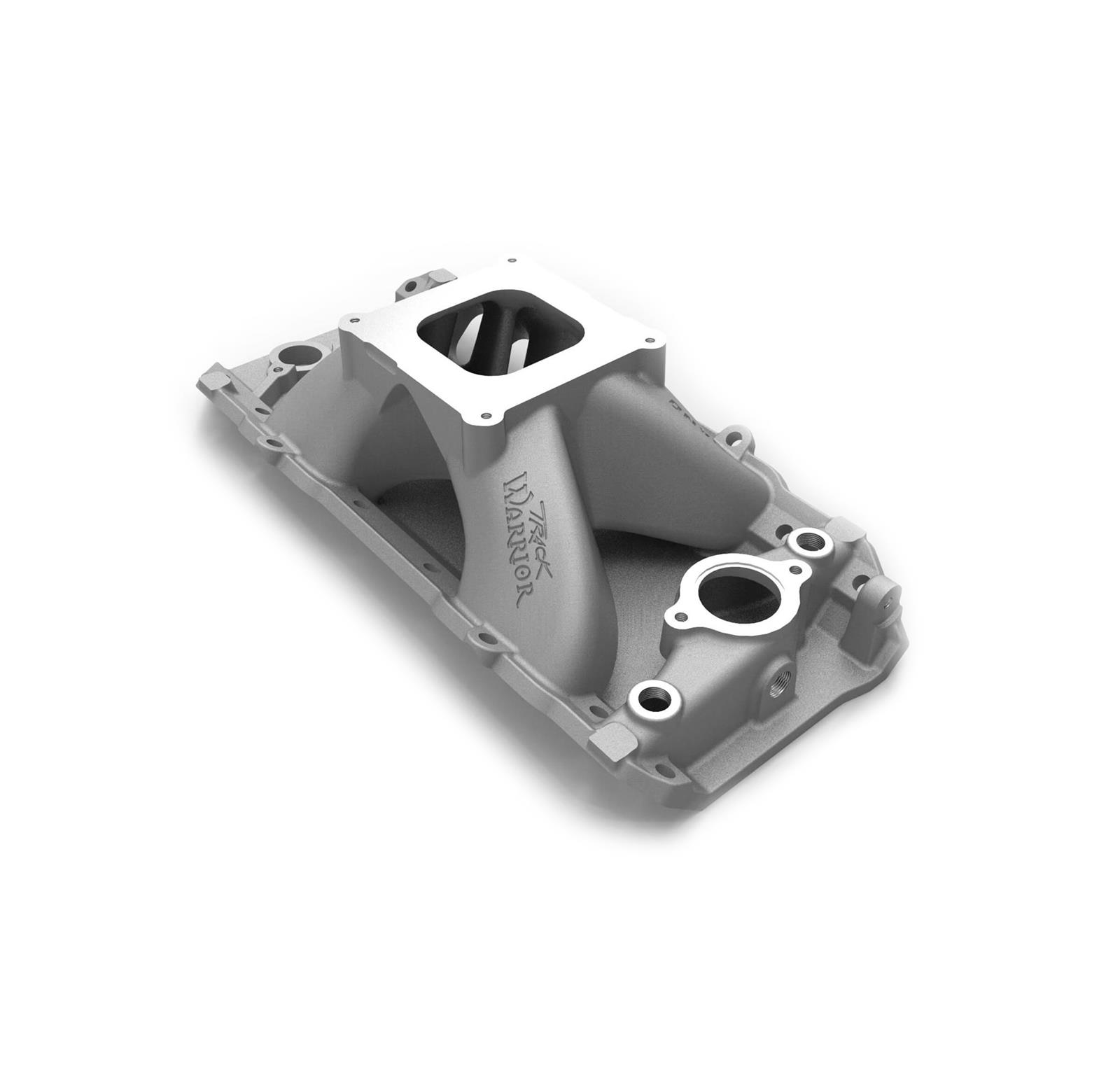 Weiand Track Warrior Intake Manifolds 7620 Manifold, Warrior, Single Plane, Aluminum, Natural, Square Bore, Chevy, Big Block, Oval Port thumbnail 3