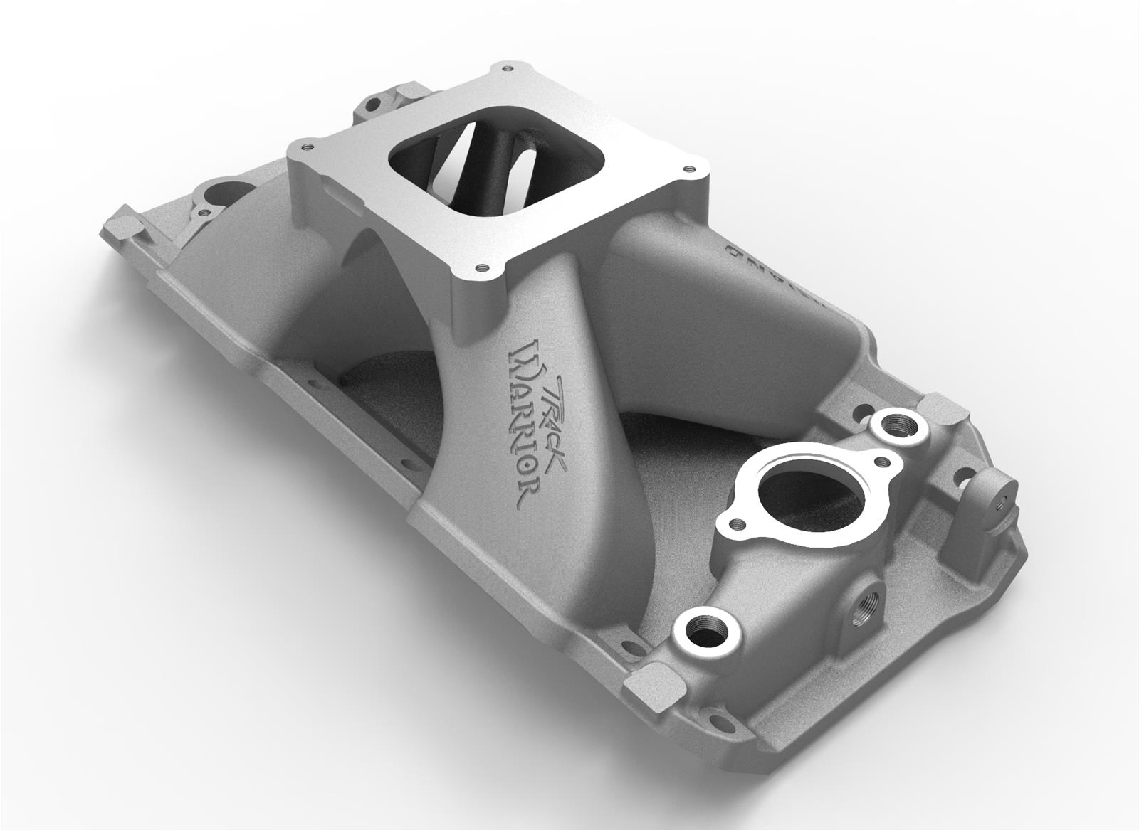Weiand Track Warrior Intake Manifolds 7622 Manifold, Warrior, Single Plane, Aluminum, Natural, Square Bore, Chevy, Big Block, Each thumbnail 2