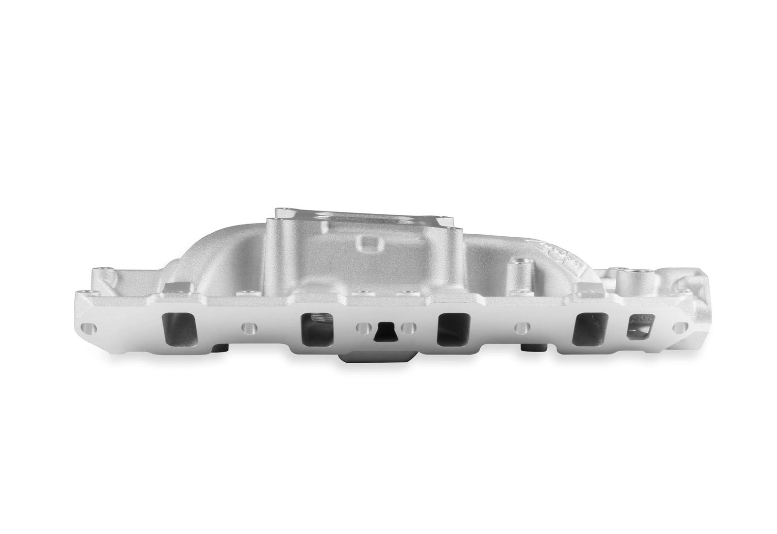 Weiand Street Warrior Intake Manifolds 8124WND Manifold, Warrior, Dual Plane, Aluminum, Natural, Square Bore, Ford, Small Block, Each thumbnail 5