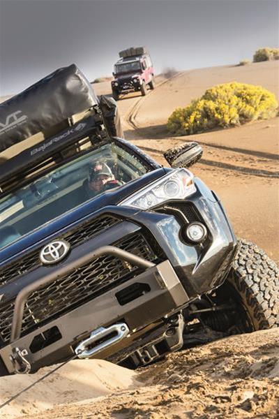 Warn Semi-Hidden Kit Winch Mounting Systems for 2014-2020 4RUNNER - 100022 Mount, Semi Hidden, Bumper Style, Steel, Black Powdercoated, Toyota, Each thumbnail 6
