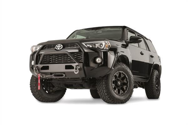 Warn Semi-Hidden Kit Winch Mounting Systems for 2014-2020 4RUNNER - 100022 Mount, Semi Hidden, Bumper Style, Steel, Black Powdercoated, Toyota, Each thumbnail 2
