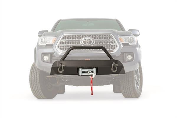 Warn Semi-Hidden Kit Winch Mounting Systems for 2016-2020 TACOMA - 100044 Mount, Semi Hidden, Bumper Style, Steel, Black Powdercoated, Toyota, Each thumbnail 4