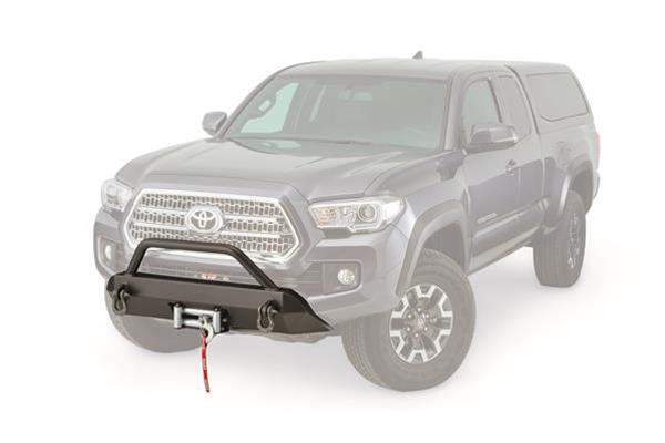 Warn Semi-Hidden Kit Winch Mounting Systems for 2016-2020 TACOMA - 100044 Mount, Semi Hidden, Bumper Style, Steel, Black Powdercoated, Toyota, Each thumbnail 2