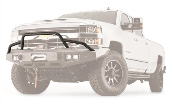 Warn Grille Guard Tubes 100473 Tube, Steel, Black Powdercoated, Low-Height, Chevrolet, Dodge, RAM, Each