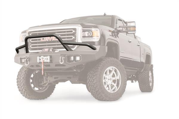 Warn Grille Guard Tubes for 2015-2019 SIERRA 2500 HD, 3500 2016-2020 TACOMA - 100476 Tube, Steel, Black Powdercoated, Low-Height, GMC, Toyota, Each