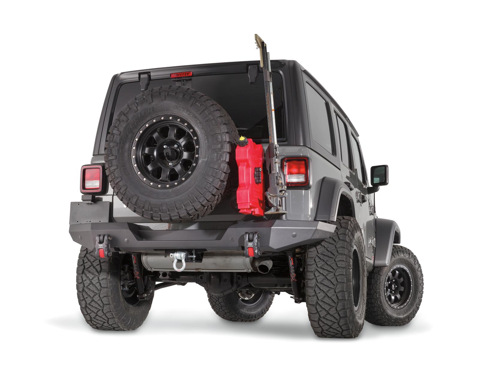 Warn Elite Series Rear Bumpers for 2018-2021 WRANGLER - 102190 Bumper, Series, Rear, Fabricated, Steel, Black Powdercoated, Jeep, Each