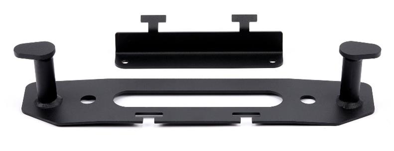 Warn Hook Stays for 2020-2021 GLADIATOR, 2018-2021 WRANGLER - 102222 Stay, Anchor, Steel, Black Powdercoated, Jeep, JL, Each