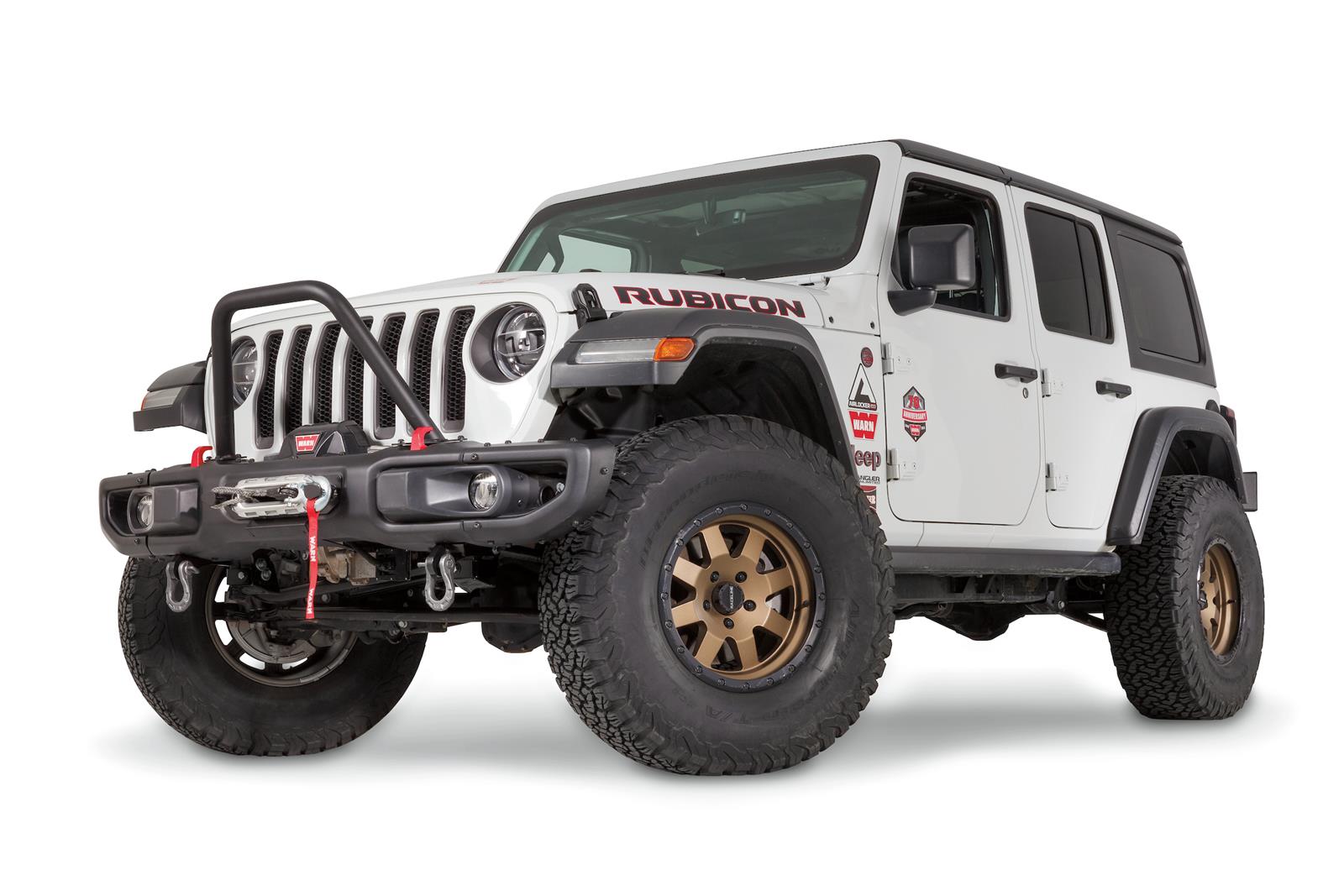 Warn Grille Guard Tubes for 2020-2021 GLADIATOR, 2018-2021 WRANGLER - 102346 Tube, Steel, Black, Tall-Height, Stinger, Jeep, Each