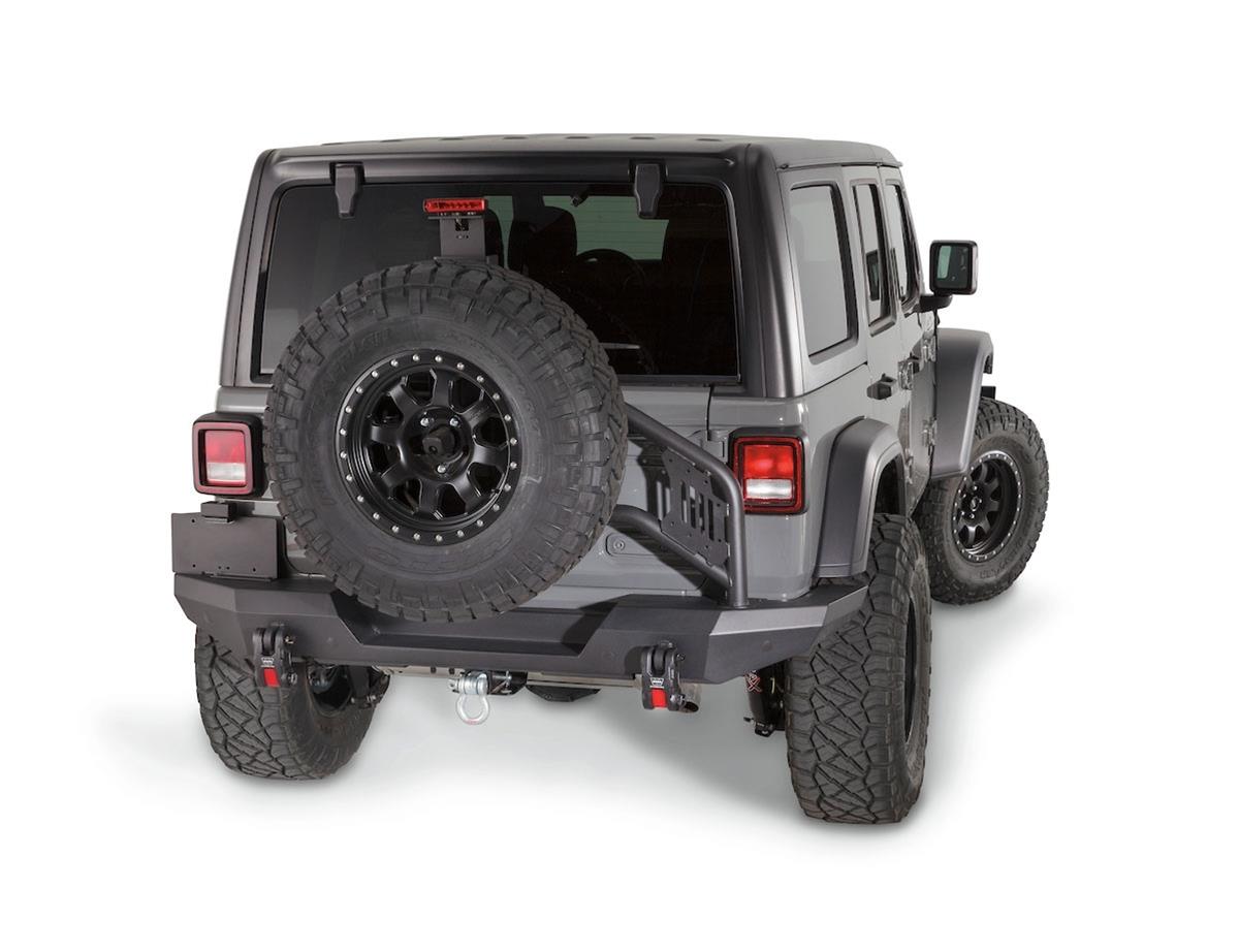 Warn Elite Series Rear Bumpers for 2018-2021 WRANGLER - 102410 Bumper, Series, Rear, Fabricated, Steel, Black Powdercoated, Jeep, Each