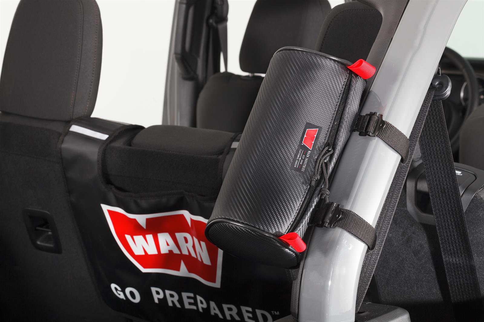 Warn Roll Bar Storage Bags 102651 Bag, Medium Cylinder, Bar, Marine-Grade Vinyl, Black, Each thumbnail 2