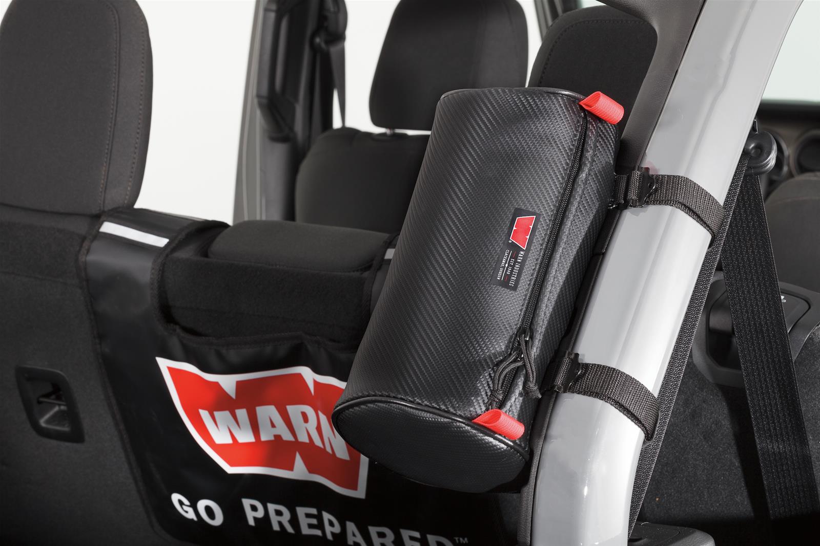 Warn Roll Bar Storage Bags 102652 Bag, Large Cylinder, Bar, Marine-Grade Vinyl, Black, Each thumbnail 2