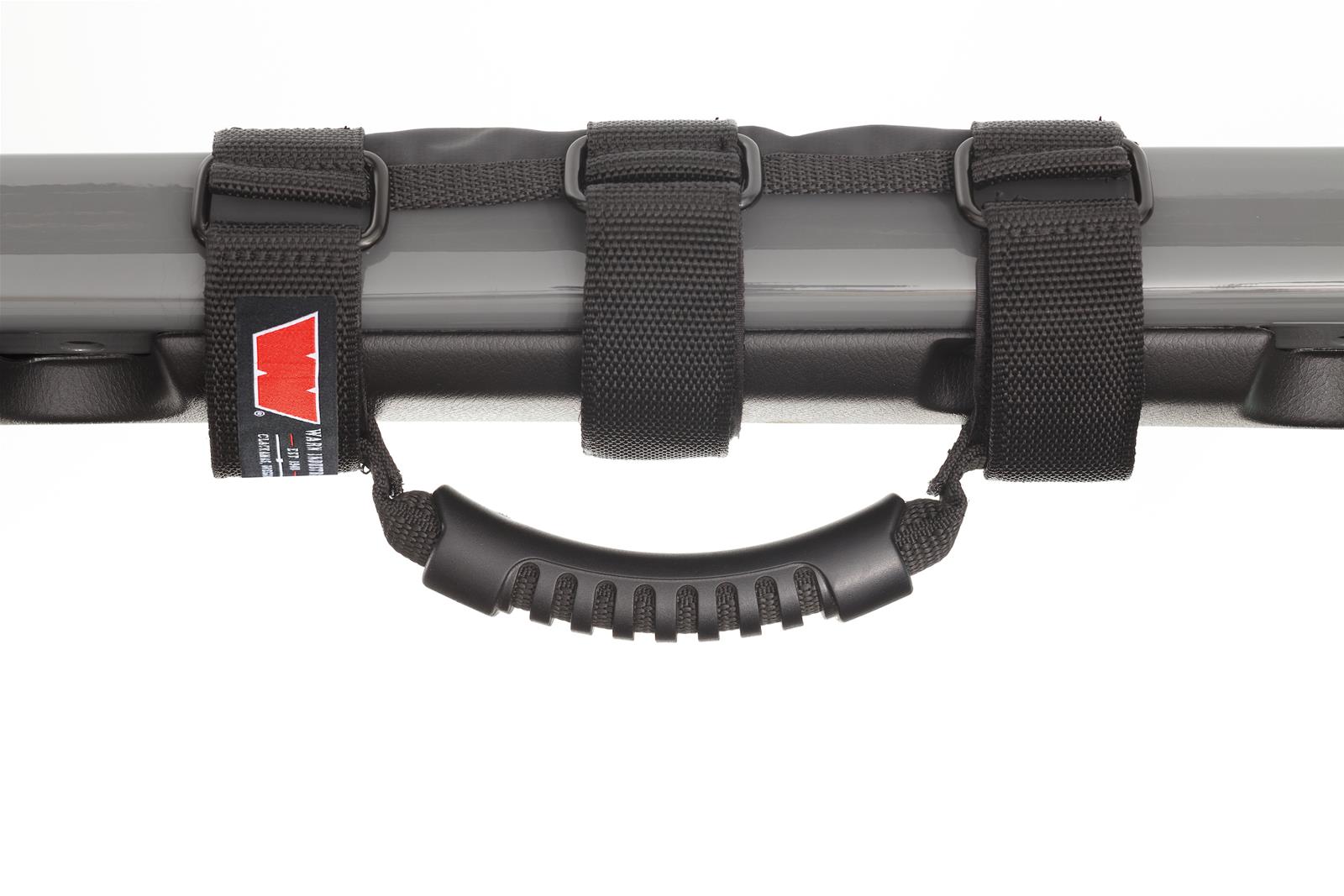Warn Rubber Grip Grab Handles for 2007-2021 WRANGLER, 2018 WRANGLER JK - 102653 Bars and Handles, Handles, Nylon/Rubber, Black, Jeep, Pair thumbnail 2