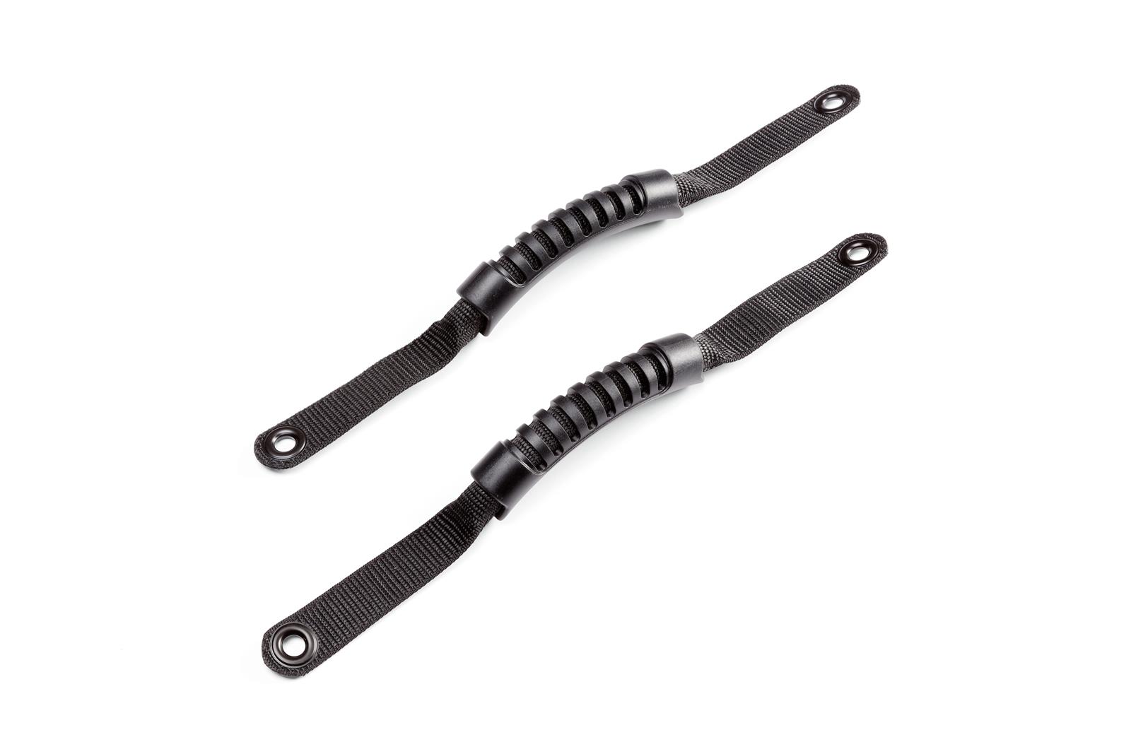 Warn Rubber Grip Grab Handles for 2007-2017 WRANGLER, 2018 WRANGLER JK - 102654 Bars and Handles, Handles, Nylon/Rubber, Black, Jeep, Pair